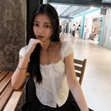 法式浪漫～ 2ways公主Lace上衣 ‹2色入›