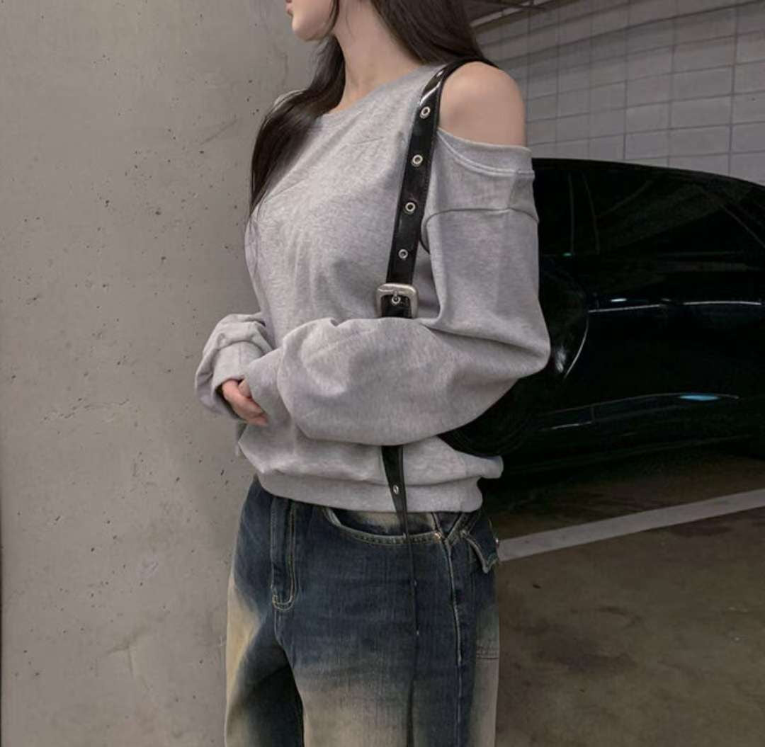 ※預購 露膊oversize 衛衣