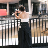 勁韓!!! 原色心心袋Baggy Jeans