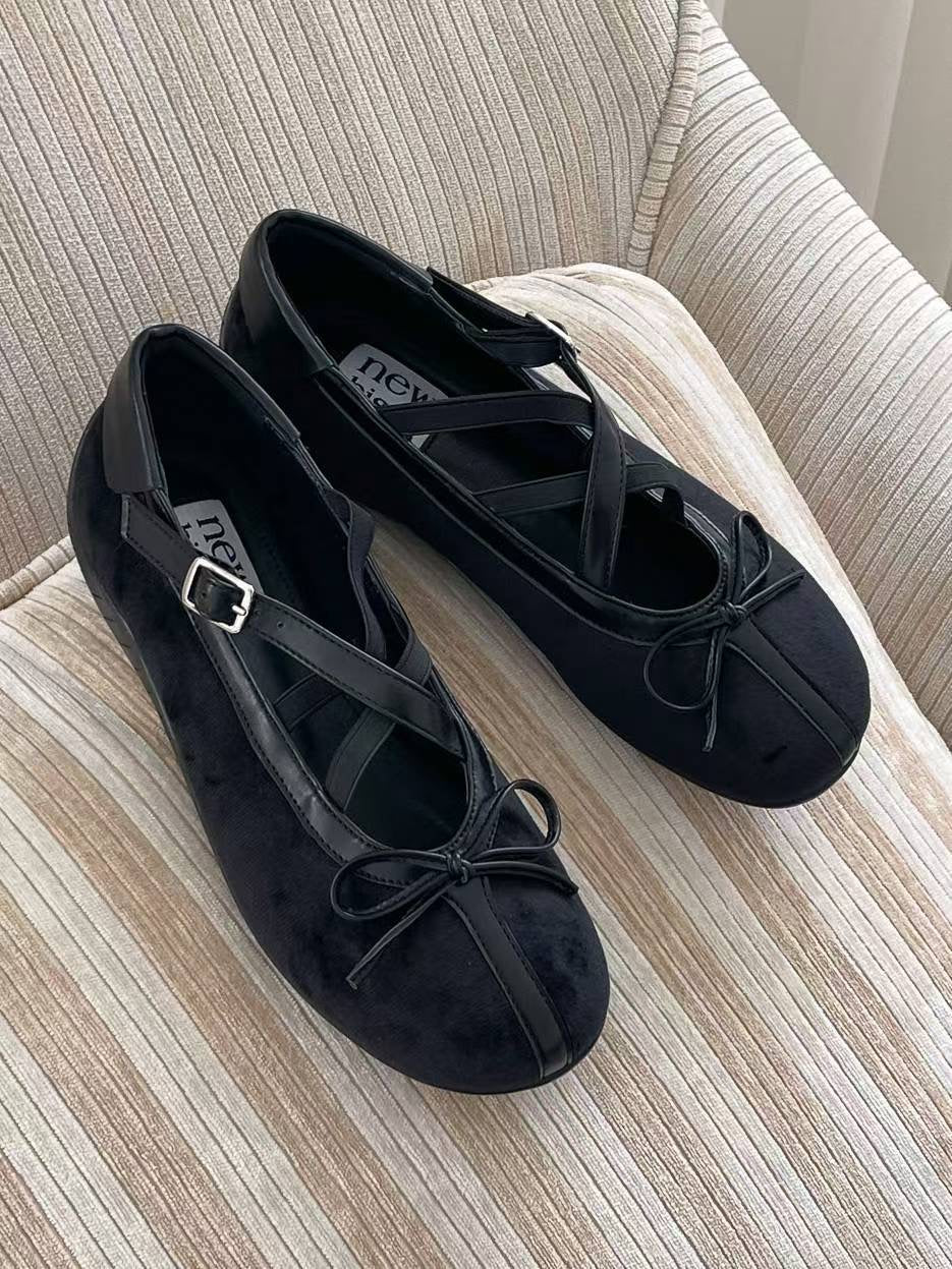 ‹KR 19›韓國大熱 蝴蝶結芭蕾鞋🩰 腳較闊請買大一碼🫶🏻