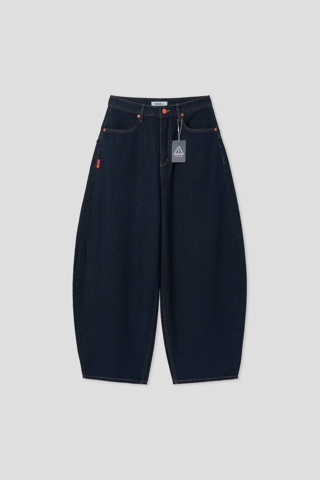 【 $199ONLY!! 】 MADE IN KOREA 顏色刺繡原色彎刀褲