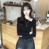 Best露鎖骨簡約上衣