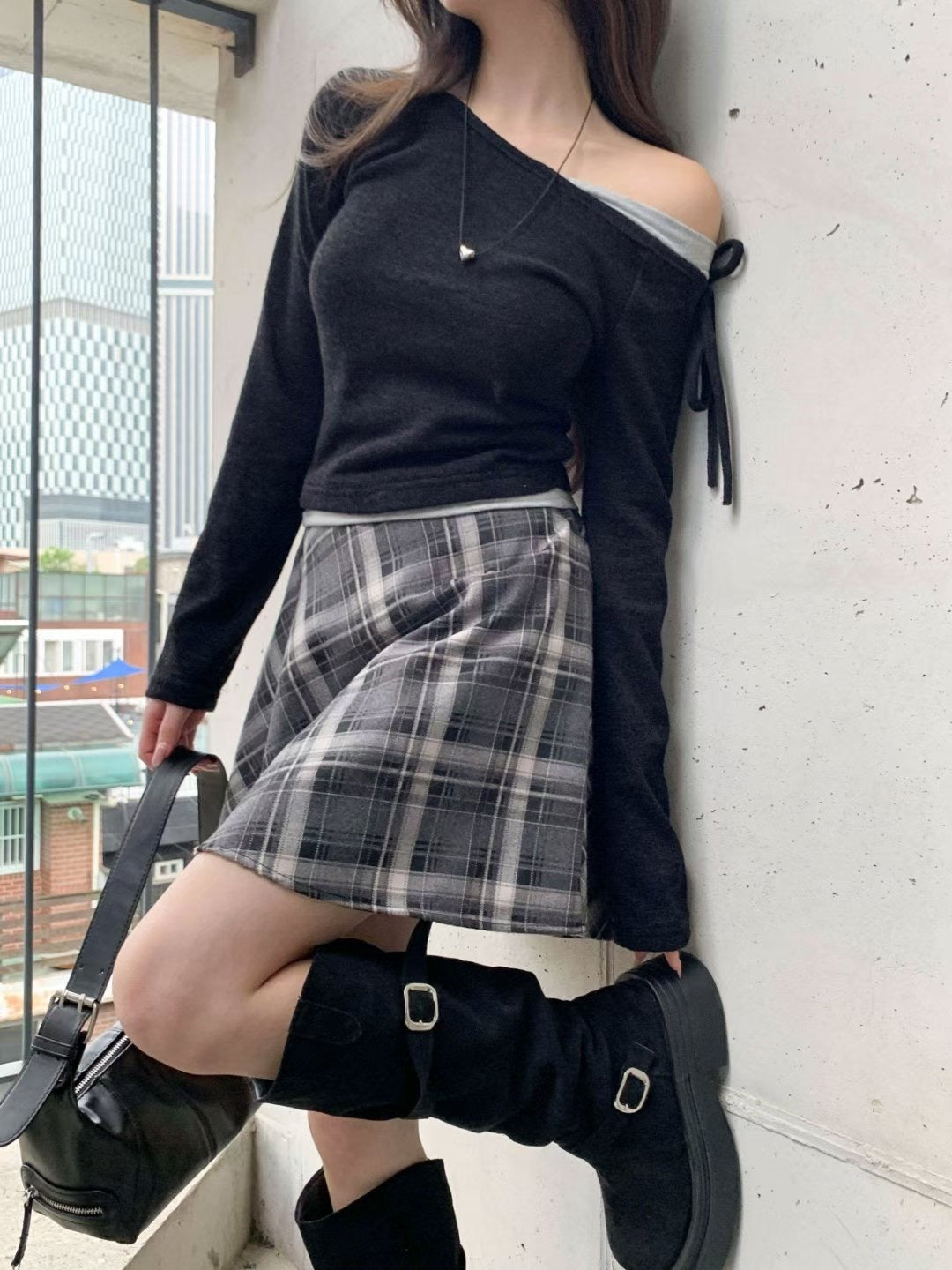 ※預購 拼布單肩Top