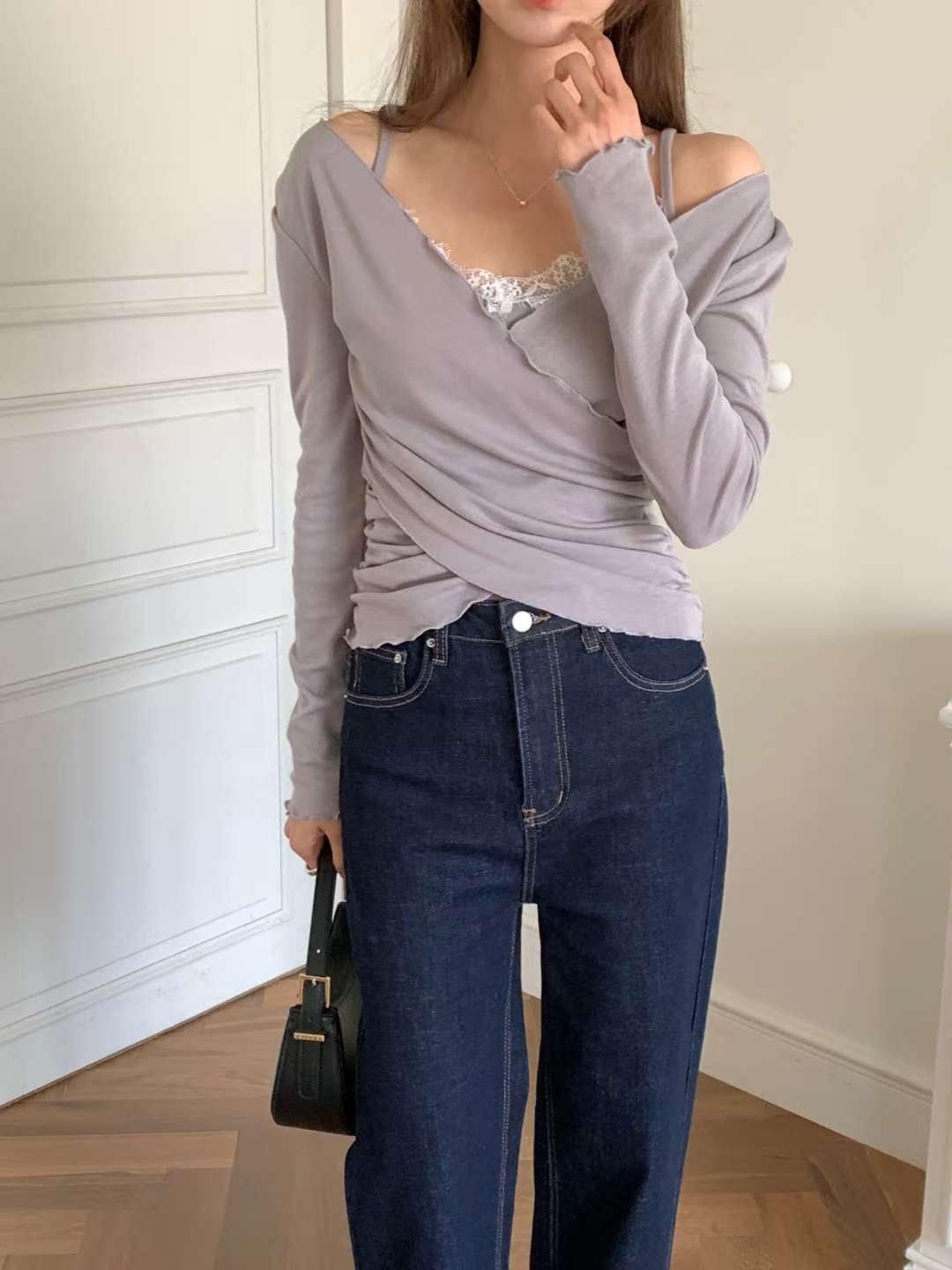 ※預購 吊帶羽毛背心露膊Top