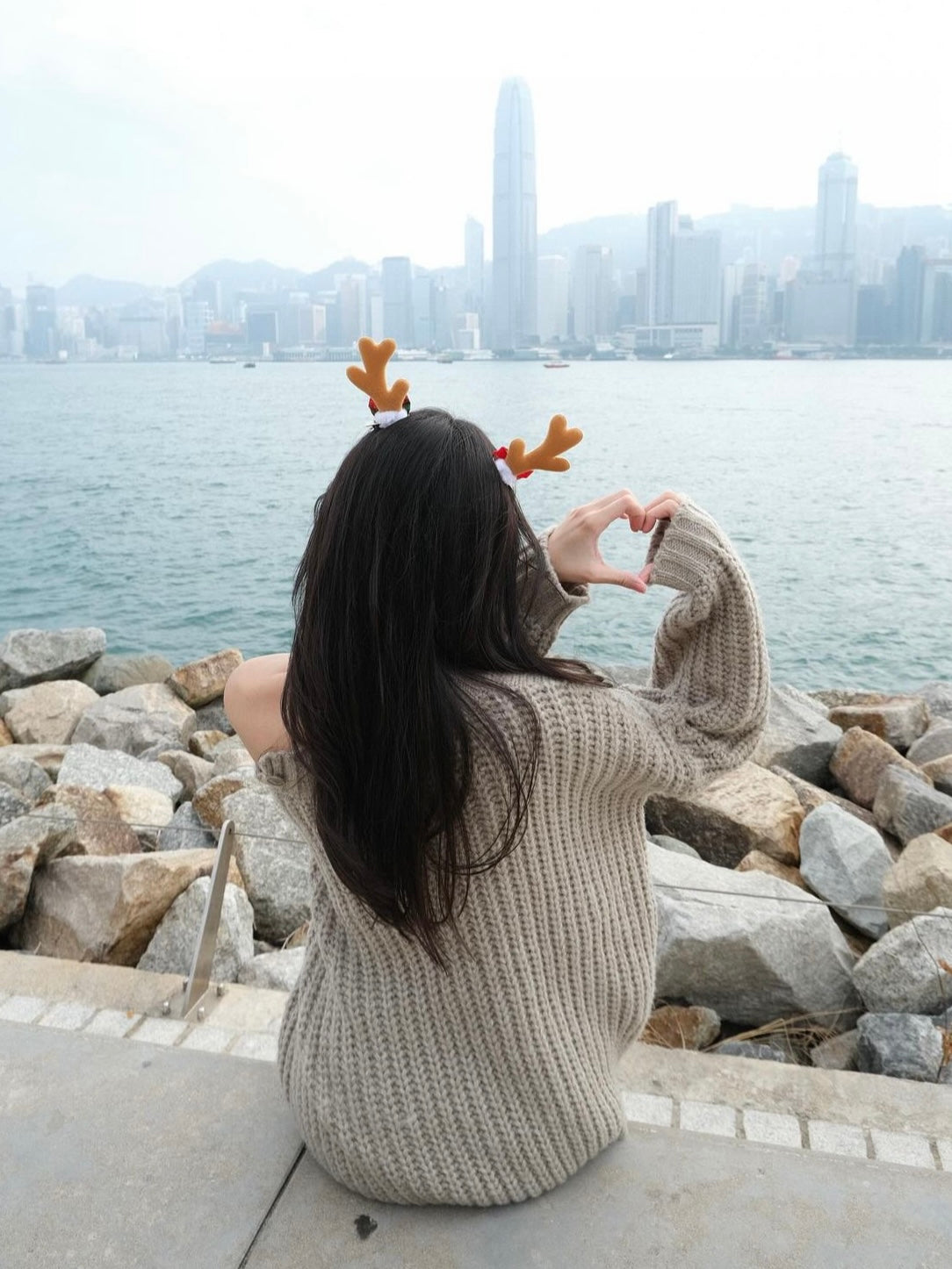 【 Christmas 額外8折🎅🏻🎄】超美兩著OVER SIZE針織OPS