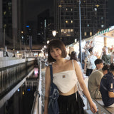 Double Lettuce Trim Mini Skirt !! ‹3色入›