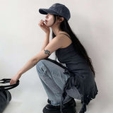 〖暑假團〗韓系不規則流蘇背心