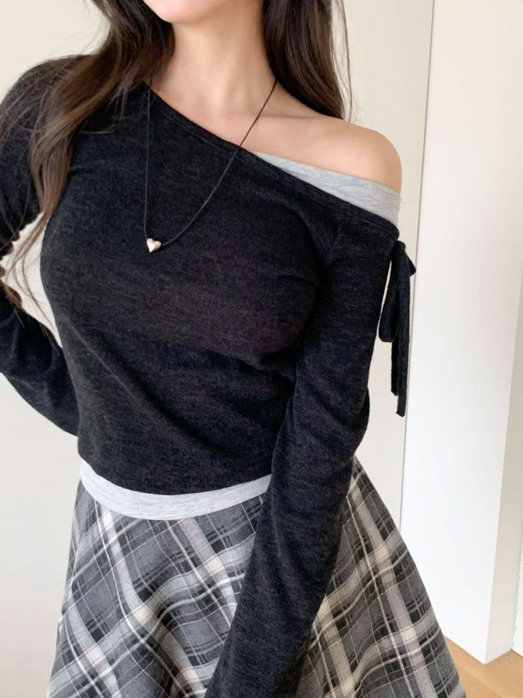 ※預購 拼布單肩Top