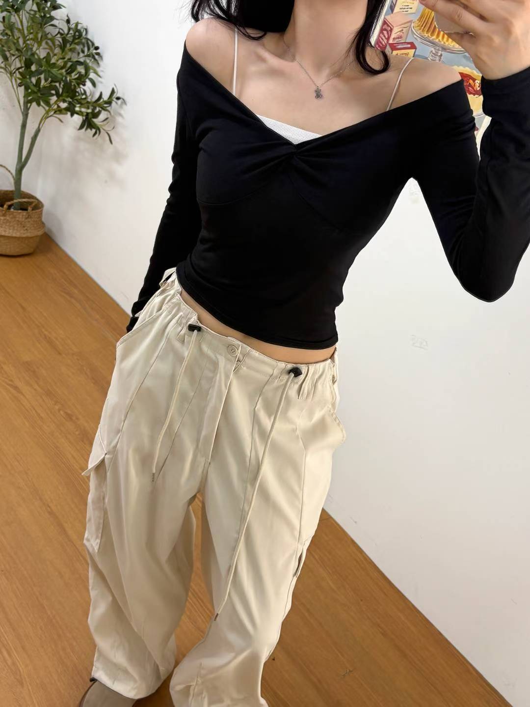 ※預購 低領口兩著性感上衣
