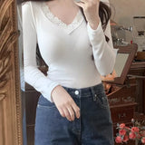 高CP Lace V領上衣
