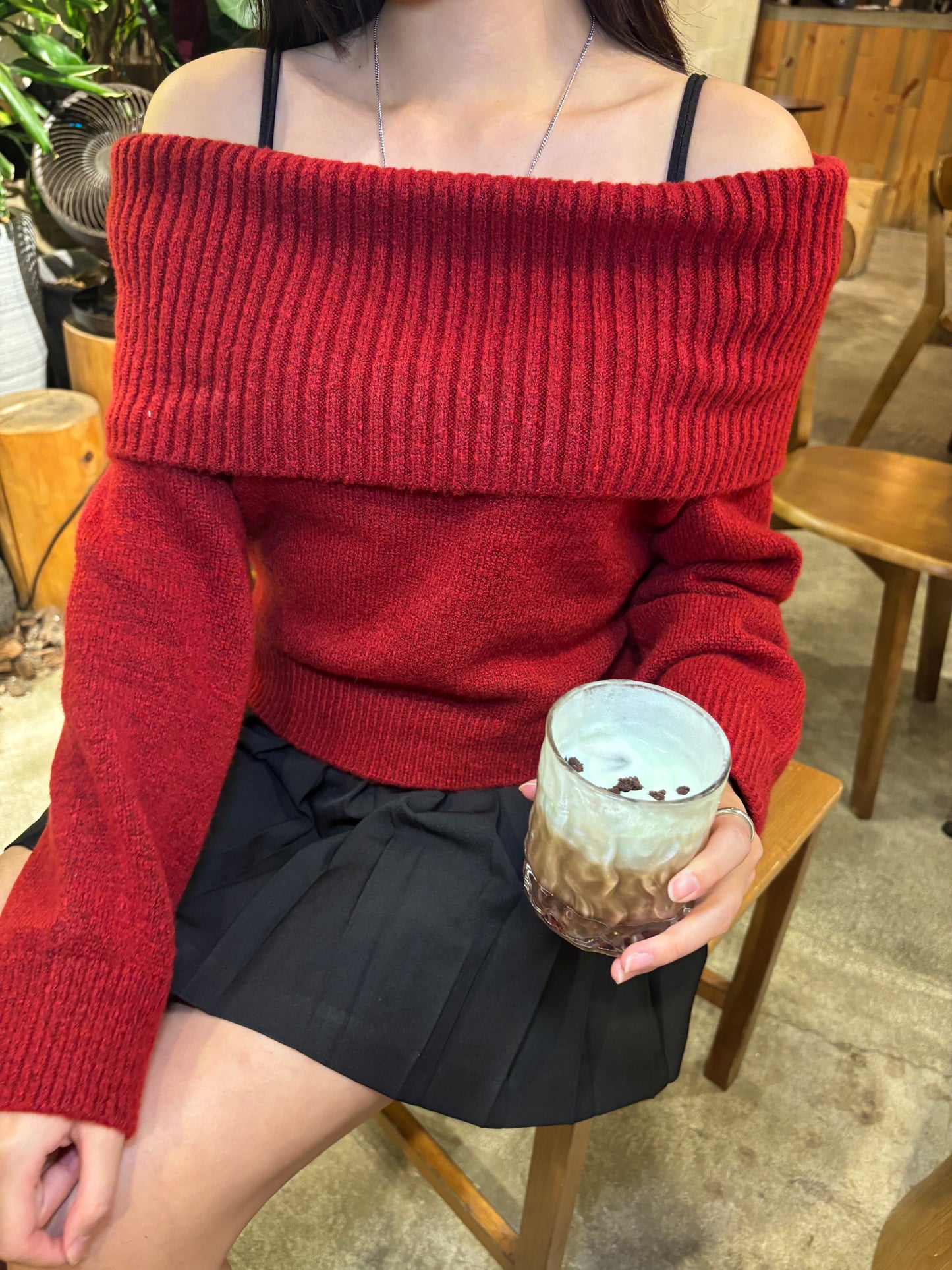 【 Christmas 額外8折🎅🏻🎄】雲朵般柔軟～ 超保暖唔吉肉一字膊上衣