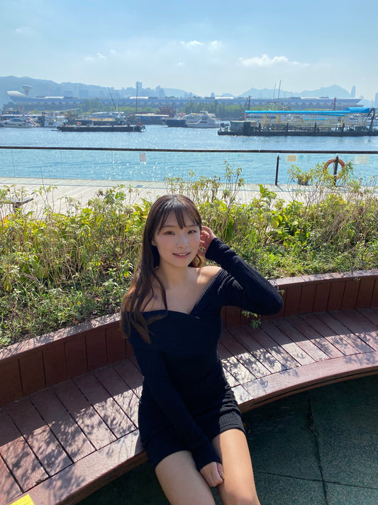 ［秋冬COMEBACK] 鈕紋多著超超超顯瘦連身裙