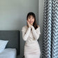 ［秋冬COMEBACK] 鈕紋多著超超超顯瘦連身裙