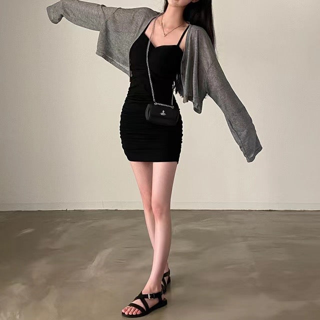 [春夏款COMEBACK!] 最突顯身材‪.ᐟ‪線條超美吊帶連身裙