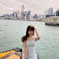 ［春夏款COMEBACK!］簡單美代表木耳邊小扣兩著針織裙