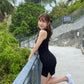 [春夏款COMEBACK!] 小開叉小露腰心機背心裙
