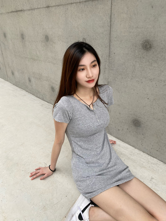 [春夏COMEBACK!] 性價比100% 啪鈕連身裙