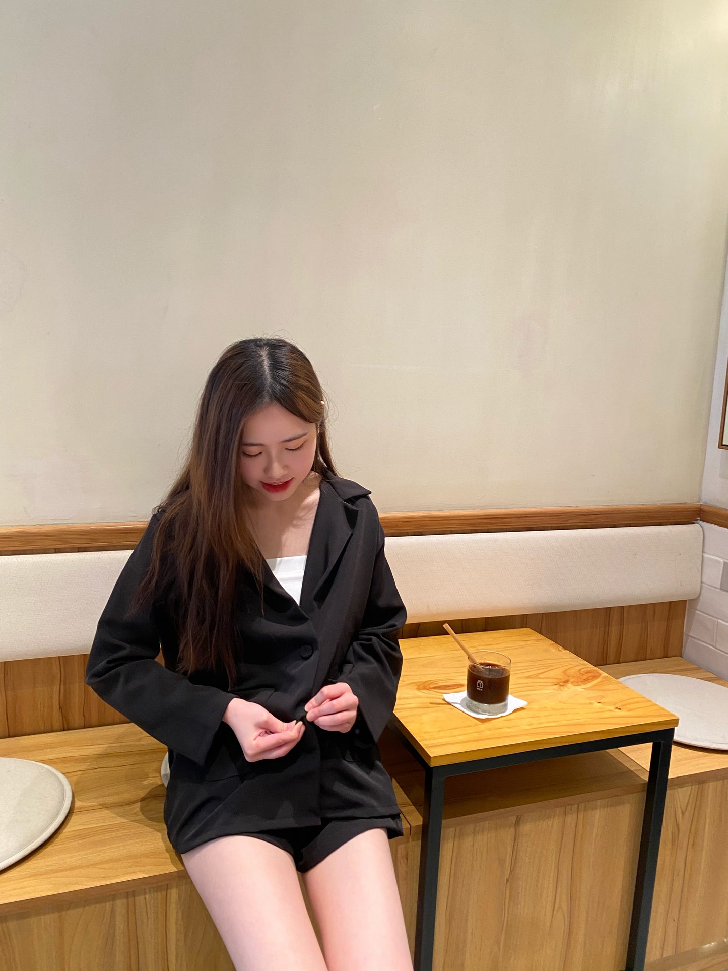 [秋冬COMEBACK] 
推薦‪.ᐟ‪厚實不易出摺痕西裝SET